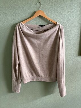 Banana Republic Light Beige Boatneck Women's Sweater